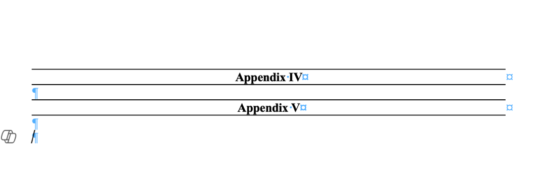 The document after the section break has been cut.
